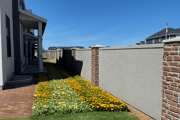 Stucco Fence